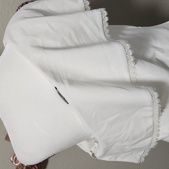 LAUREN JANICA CROCHET-TRIM CREPE SHEATH DRESS - Picture 7 of 10